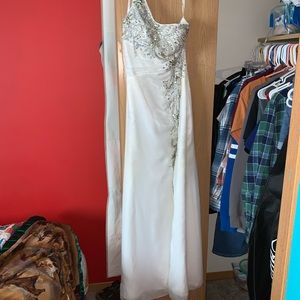 White prom dress